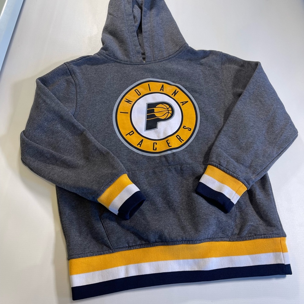 Grey and yellow Indiana Pacers hoodie #NBA